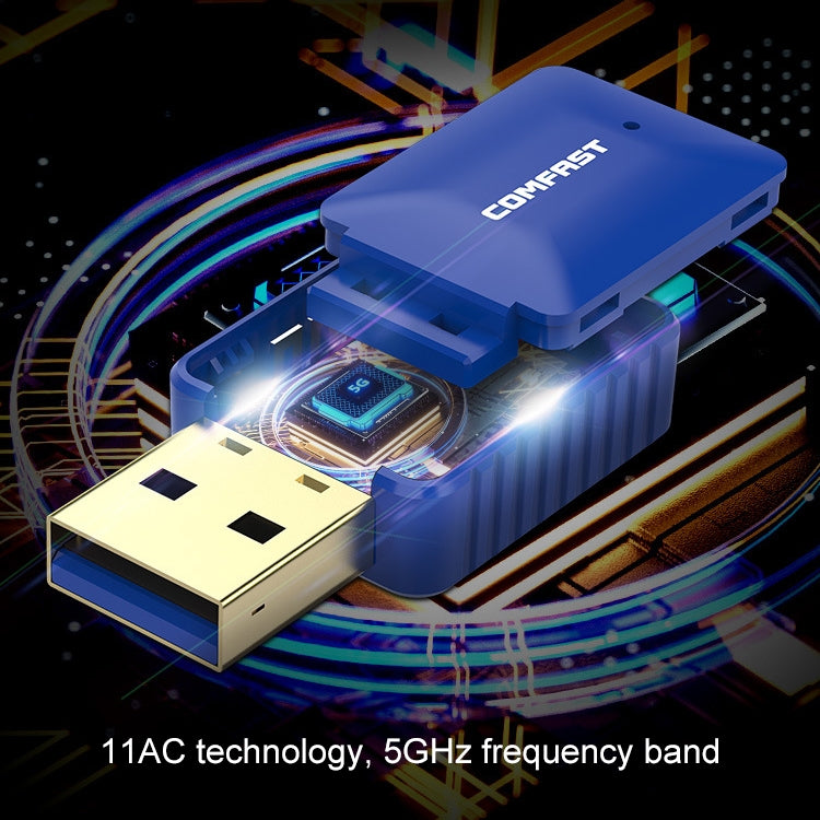 COMFAST CF-726B 650Mbps Dual-band Bluetooth Wifi USB Network Adapter Receiver, CF-726B COMFAST CF-726B 650Mbps Dual-band Bluetooth Wifi USB Network Adapter Receiver, CF-726B